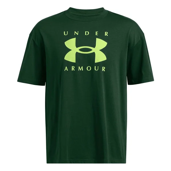 Under Armour UA Heavyweight Branded 1389146 Kısa Kollu Bisiklet Yaka Erkek Oversize Tişört - Görsel 6