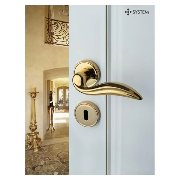 System Dıana Altın - Wc Rozetli Kapı Kolu - Hha126ro14w Gl - Görsel 2