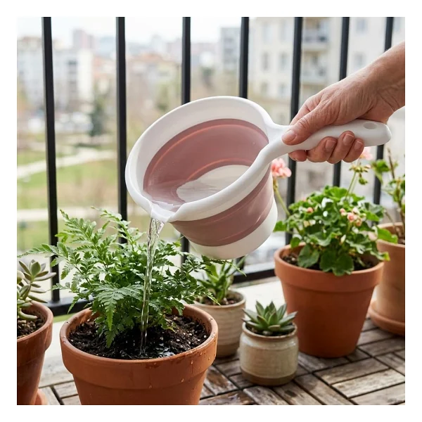 Deconox Katlanabilir Maşrapa, Katlanır Banyo Maşrapası, Akordiyon Koçero (27cmx17cmx4cm) - Görsel 4