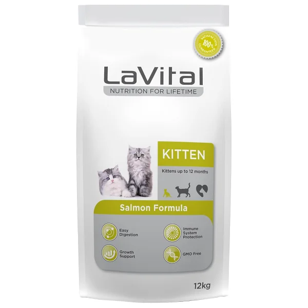 LaVital Kitten Somonlu 1.5 kg Yavru Kedi Maması - Görsel 5
