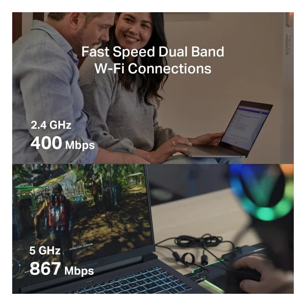Mercusys MA30N 1300 Mbps Kablosuz Ağ Adaptörü - Görsel 3