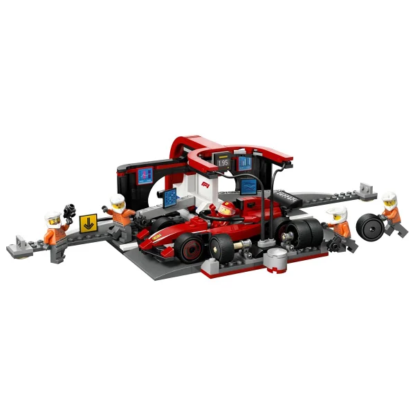 Lego 60443 City Ferrari Arabalı F1 Pit Stop ve Pit Ekibi - Görsel 2