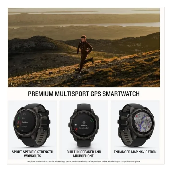 Garmin Fenix 8 47mm Solar Siyah Akıllı Saat - Görsel 6