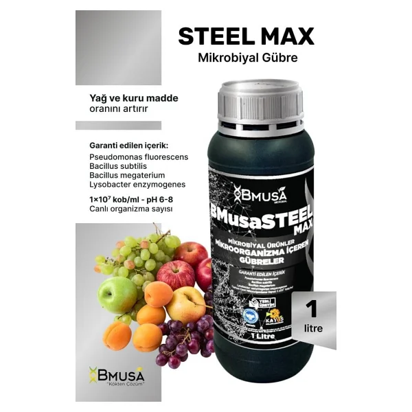 Bmusa Steelmax 1Lt Mikrobiyal Gübre - Görsel 8