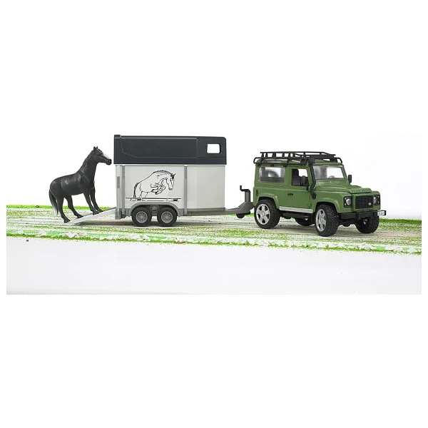 Bruder Land Rover Arazi Aracı ve At Nakil Aracı BR02592 - Görsel 3