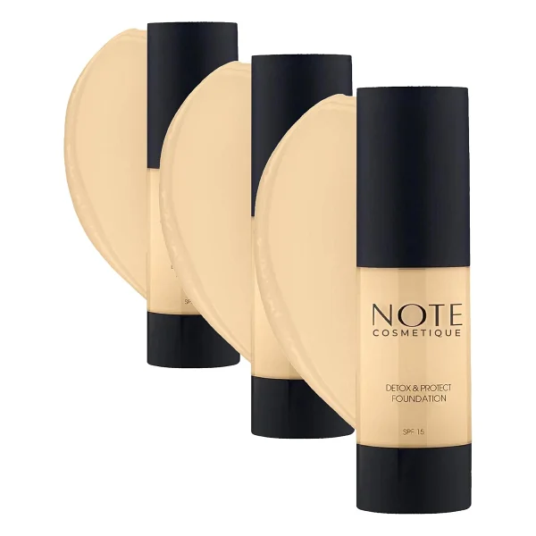 Note Detox & Protect SPF 15 04 Sand 30 ml Likit Fondöten - Görsel 8