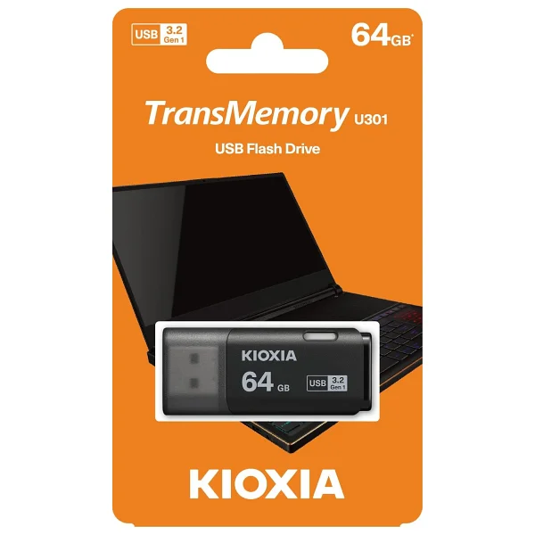 Kioxia TransMemory U301 LU301W064GG4 64 GB Flash Bellek - Görsel 4