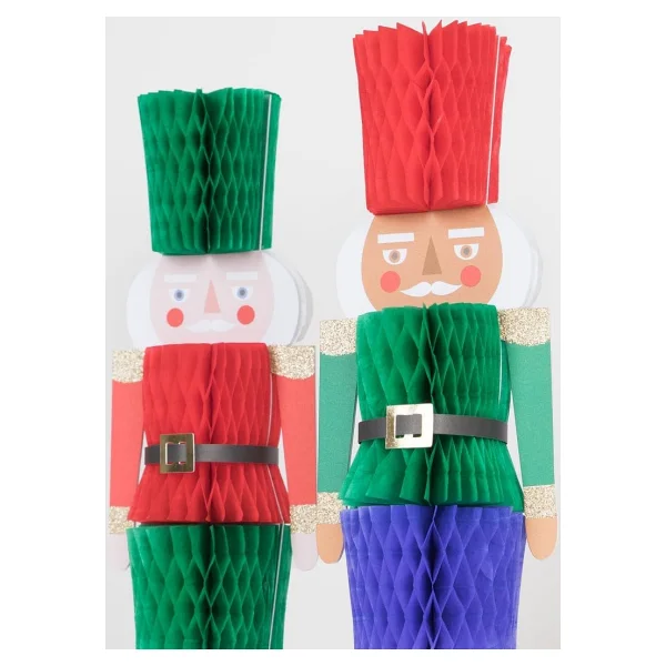 Meri Meri - Honeycomb Nutcracker Decorations - Nutcracker Dekorlar (3'lü) - Görsel 2