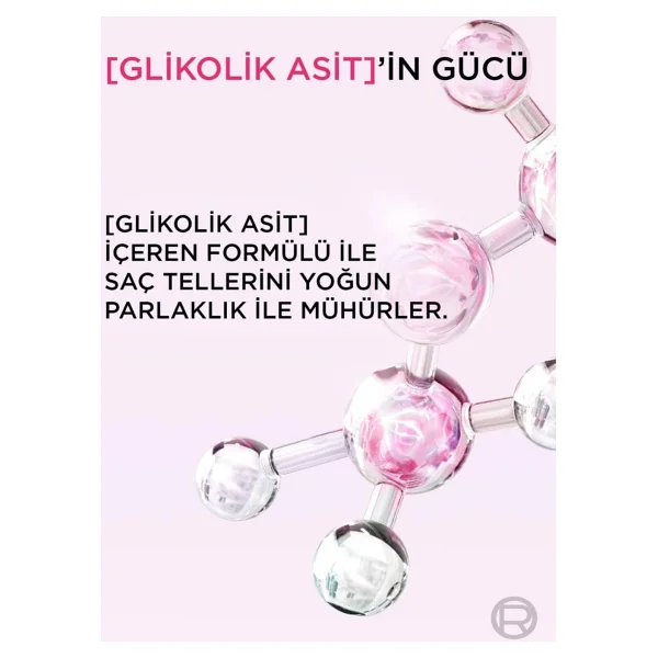 ELSEVE Glycolic Gloss Parlaklık Veren Saç Bakım Rutini Seti: Şampuan, Saç Kremi, Bakım Spreyi - Görsel 6