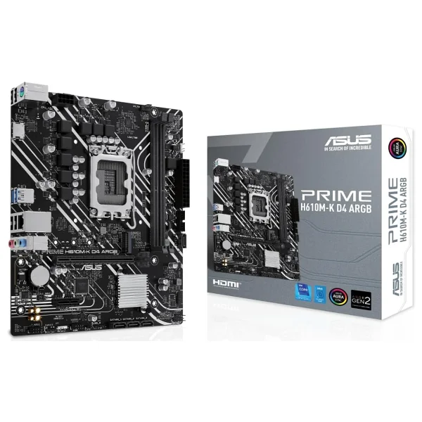 Asus Prime H610M-R D4 Intel LGA1700 DDR4 Micro ATX Anakart - Görsel 3