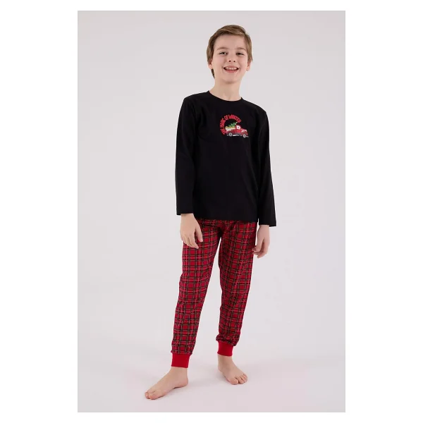 Arnetta Erkek Çocuk Siyah Pijama Takımı - Görsel 4