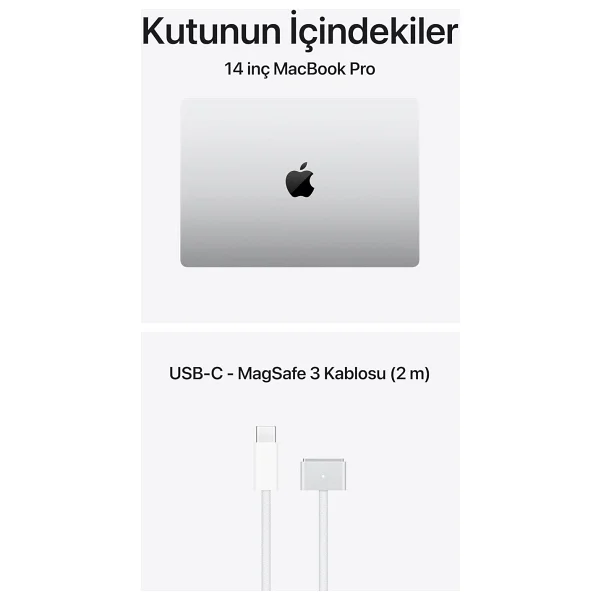 MacBook Pro M5 16 GB 1 TB SSD 14.2" MDE54TU/A Gümüş - Görsel 6