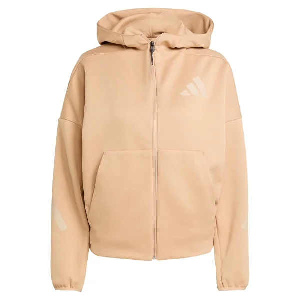 Adidas Z.N.E. JE7848 Kapüşonlu Siyah Kadın Eşofman Üstü - Görsel 8