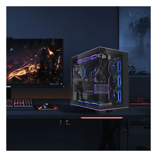Lian Li O11 Dynamic Evo RGB Fansız Siyah E-ATX Oyuncu Kasası - Görsel 2