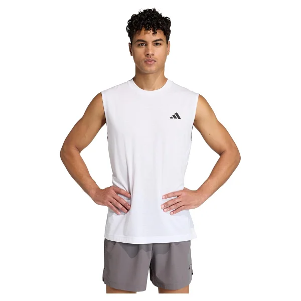 Adidas Workout Esssentials Feelready Sıfır Kol Bisiklet Yaka Erkek Spor Tişört - Görsel 5