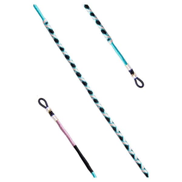 Hippi Water Flower Renkli 70 cm El Emeği Örgülü Özel Tasarım Yapılı Unisex Gözlük İpi Aksesuarı - Görsel 4