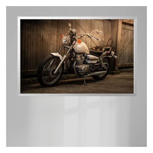 Atlas Sanat Galerisi 20mm Çerçeve, Poliresin, Mat PVC Kaplamalı, Fotoğraf Puzzle Belge Çerçevesi, Beyaz, 33x48/34x48/35x50/48x68/50x70/60x85/61x61 cm, Yatay/Dikey Asılabilir (Gümüş, 48x66) - Görsel 2