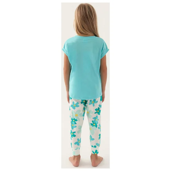 Rolypoly Kız Çocuk Mavi Pijama Takımı - Görsel 5