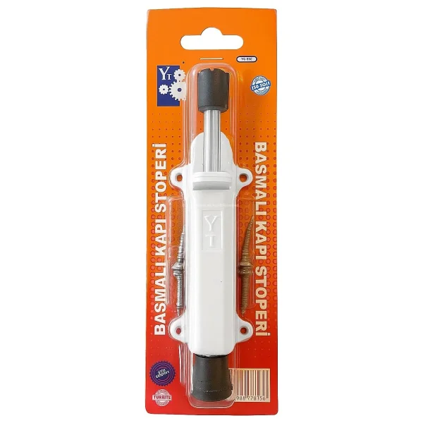 Proalet Basmalı Kapı Stoperi, 4 Vida Dahil, Dayanıklı Metal, Kolay Montajlı, Modern Tasarımlı Kapı Tutucu, Estetik ve Ergonomik İç Mekan Aksesuarı (Beyaz) - Görsel 4