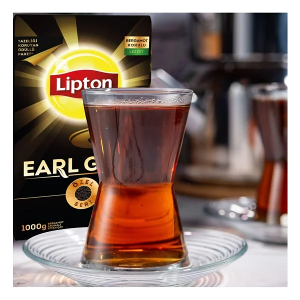 Lipton Earl Grey 1 kg 4'lü Bergamotlu Çay - Görsel 6