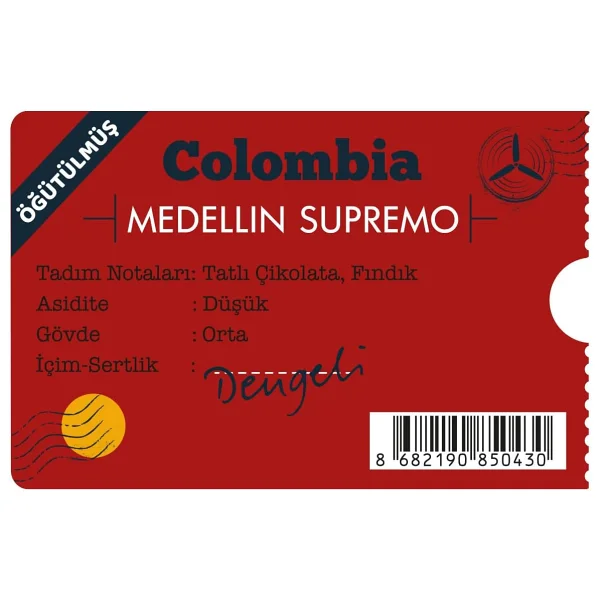 Moliendo Colombia Medellin Supremo Öğütülmüş Filtre Kahve 250 gr - Görsel 2