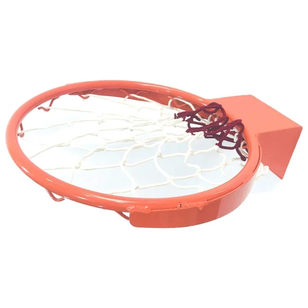 Adelinspor Solid Kancalı 45 cm Sabit Basketbol Çemberi 4 mm Floş İp Basketbol Filesi Hediyeli - Görsel 5