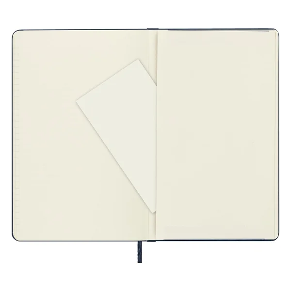 Moleskine Klasik Defter, Sert Kapak, Büyük (5 x 8.2) Çift Düzen, Çizgili/Düz, Safir Mavisi, 240 Sayfa - Görsel 8