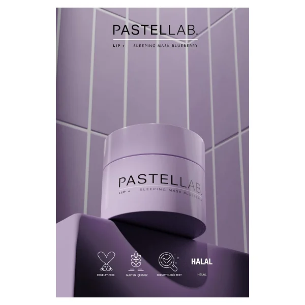 Pastellab Sleeping Blueberry Dudak Maskesi - Görsel 7