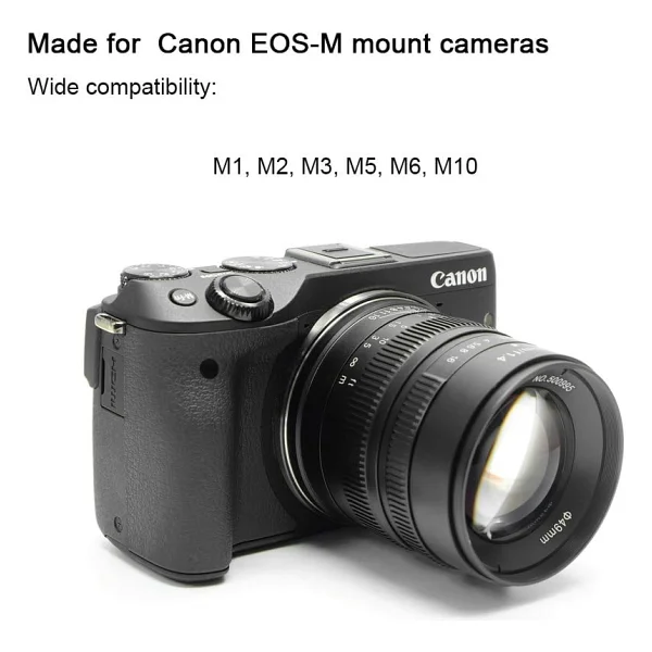 7Artisans MF 55mm f/1.4 Canon Lens - Görsel 4