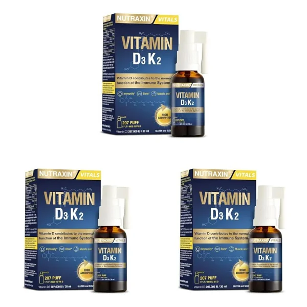 Nutraxin Vitamin D3 K2 30 ml Sprey - Görsel 5