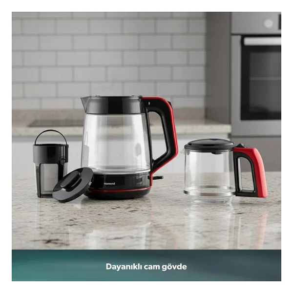 Homend Infinity 1764H 1900 W Cam Çay Makinesi - Görsel 5
