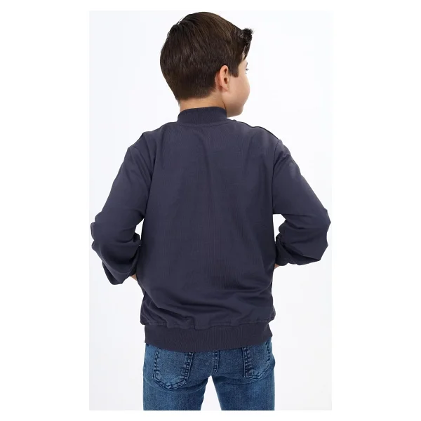 Toontoy Erkek Çocuk Baskılı Hırka Füme 12-13 YAŞ - Görsel 2