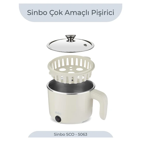 Sinbo SCO-5063 Çok Fonksiyonlu Buharlı Pişirici - Görsel 7