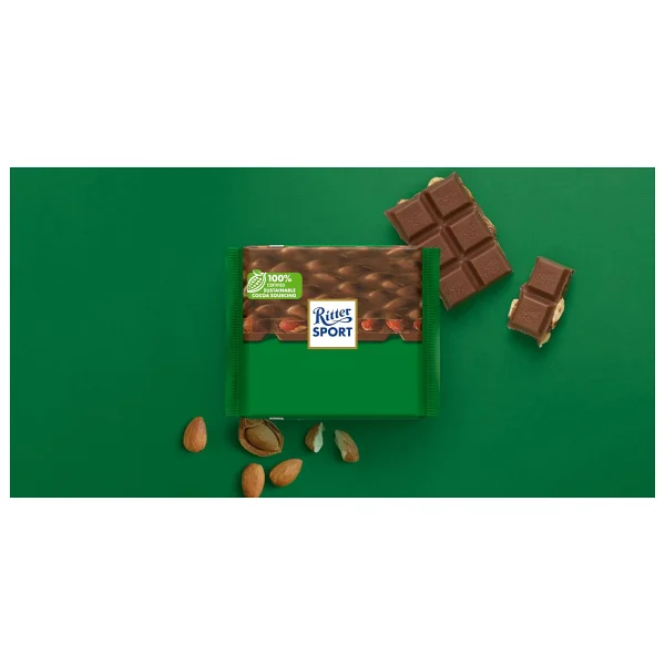 Ritter Sport Tane Bademli Çikolata 100 gr - Görsel 3