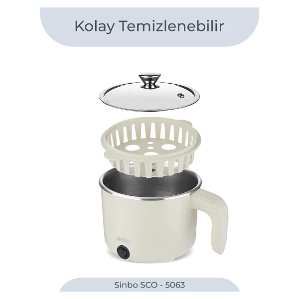 Sinbo SCO-5063 Çok Fonksiyonlu Buharlı Pişirici - Görsel 4
