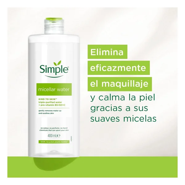 Simple Micellar Kind to Skin 400 ml Makyaj Temizleme Suyu - Görsel 4