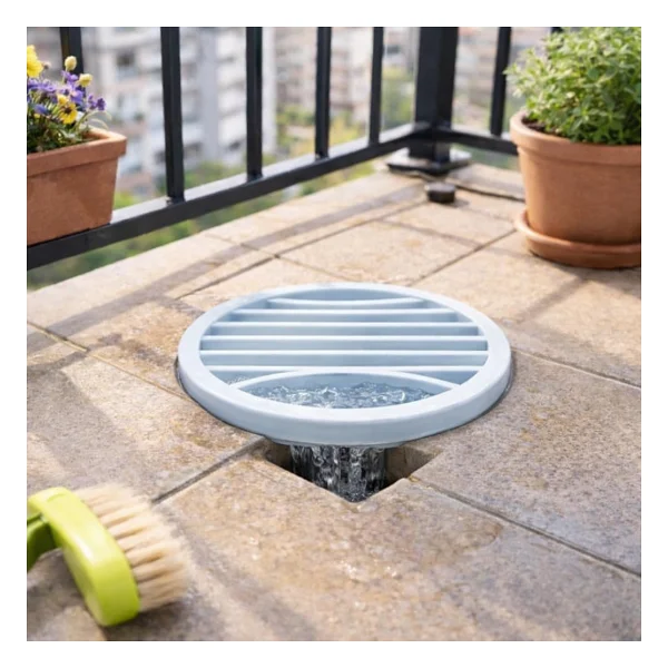 2 Li Yuvarlak Gider Süzgeci ve Koku Önleyici Kapak, Banyo, Mutfak, Duş ve Zemin Giderlerinde Kullanıma Uygun, 10 cm Çap, Dayanıklı Plastik, Saç ve Atık Tutucu Izgaralı Tasarım, Kolay Temizlik - Görsel 5