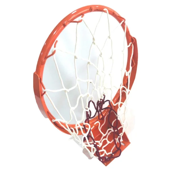 Adelinspor Solid Kancalı 45 cm Sabit Basketbol Çemberi 4 mm Floş İp Basketbol Filesi Hediyeli - Görsel 7