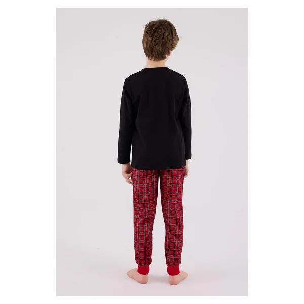 Arnetta Erkek Çocuk Siyah Pijama Takımı - Görsel 5