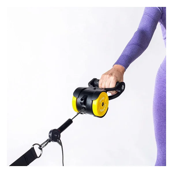 Handy Gym GO (Taşınabilir multi fonksiyonel fitness ve vücut geliştirme 18-35 kg dirençli cable crossover aleti) - Siyah - Görsel 4