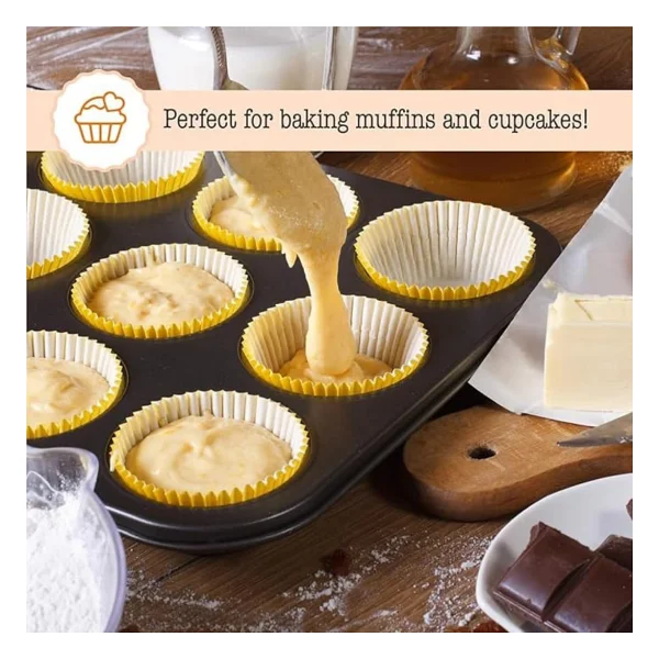 Muffin Kek Kabı ve Cupcake Fırın Tepsisi - Yapışmaz Metal Hamur,Muffin Kabı, Cup Cake Pişirme Tepsisi, Fırın Uyumlu Kek Kalıbı Yüksek Sıcaklığa Dayanıklı (6 Gözlü) - Görsel 7