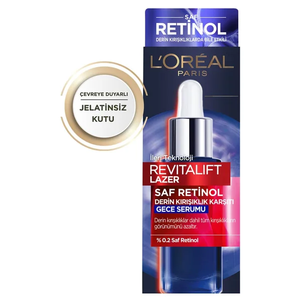 L'Oreal Paris Revitalift Lazer Derin Kırışık Karşıtı Gece 30 ml Retinol Serum - Görsel 6