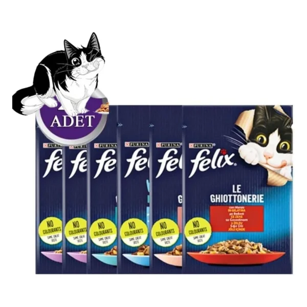 Felix Karışık 85 gr 52'li Yetişkin Kedi Yaş Maması - Görsel 2