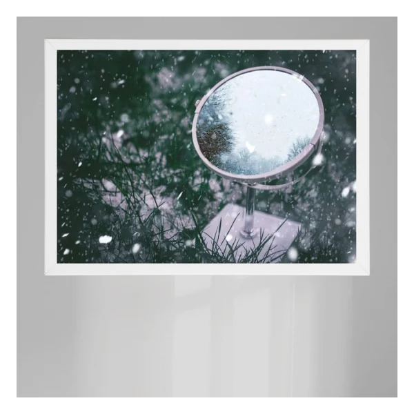 Atlas Sanat Galerisi 20mm Çerçeve, Poliresin, Mat PVC Kaplamalı, Fotoğraf Puzzle Belge Çerçevesi, Beyaz, 33x48/34x48/35x50/48x68/50x70/60x85/61x61 cm, Yatay/Dikey Asılabilir (Beyaz, 34x48) - Görsel 2