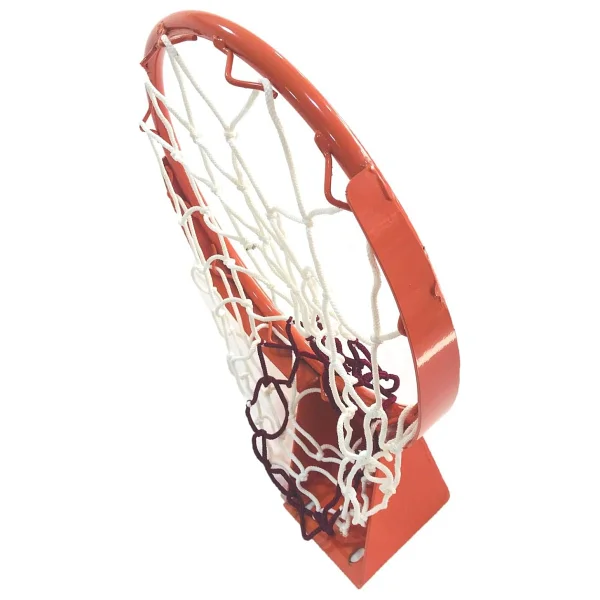 Adelinspor Solid Kancalı 45 cm Sabit Basketbol Çemberi 4 mm Floş İp Basketbol Filesi Hediyeli - Görsel 6