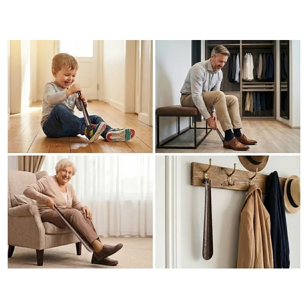 Orret Home Ayakkabı Çekeceği - Kerata Şekilli Demir Döküm Ayakkabı Çekecek - Sağlam ve Kaliteli Metal Ayakkabı Giyme Aparatı - Dayanıklı Tasarım (30 Cm) - Görsel 3
