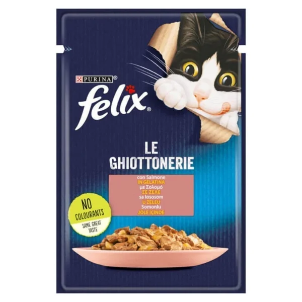 Felix Somonlu 85 gr 12'li Yetişkin Kedi Yaş Maması - Görsel 3