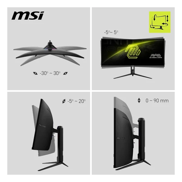 MSI MAG 342CQR E2 34" 1 ms WQHD Curved 180 Hz Oyuncu Monitörü - Görsel 4