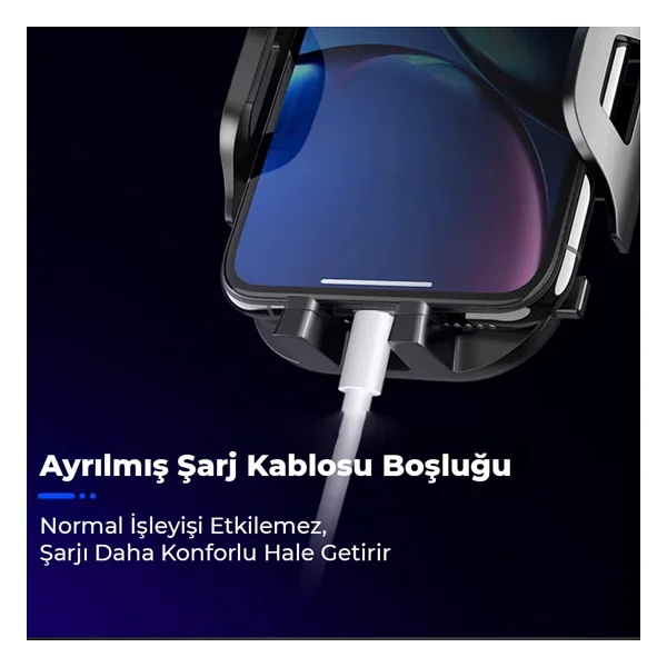 KingMa Vantuzlu Uzayan Cam ve Torpido için Ayarlanabilir Araç içi Telefon Tutucu - Görsel 6