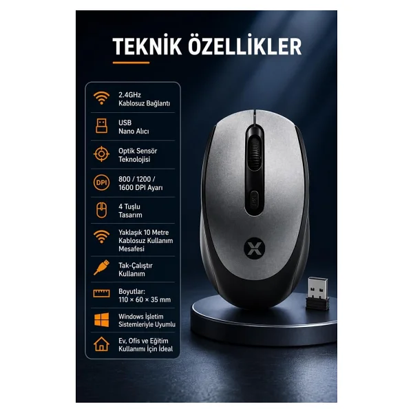 Dexim MW-013 Kablosuz Mouse - Görsel 6